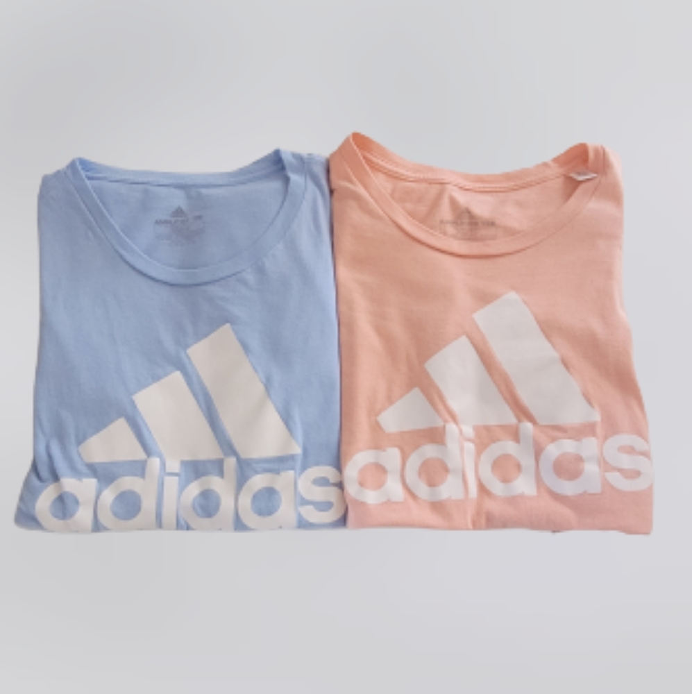 2 Adidas Logo Shirts in Size XS